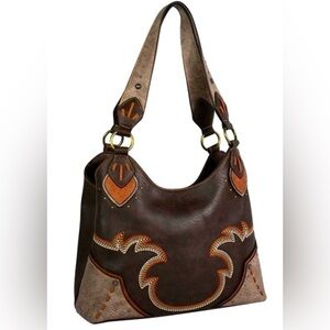 Justin Women's Flame Stitch Tote, also identified as a conceal carry handbag!